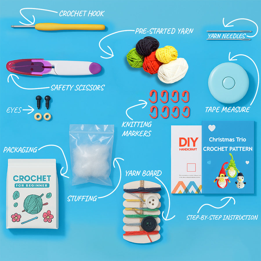 Christmas Trio Crochet Kit