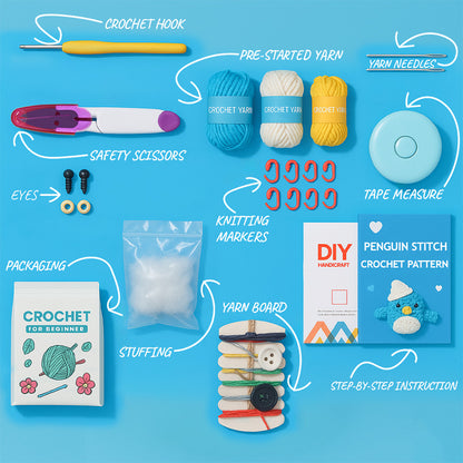 Penguin Stitch Crochet Kit