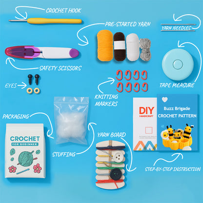 Buzz Brigade Crochet Kit