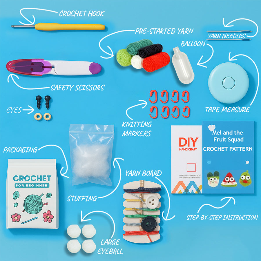 Mel and the Fruit Squad Crochet Kit