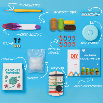 Love Cactus Crochet Kit