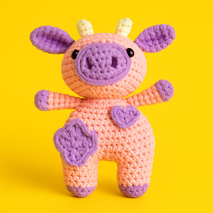 Lila the Pink Cow Crochet Kit