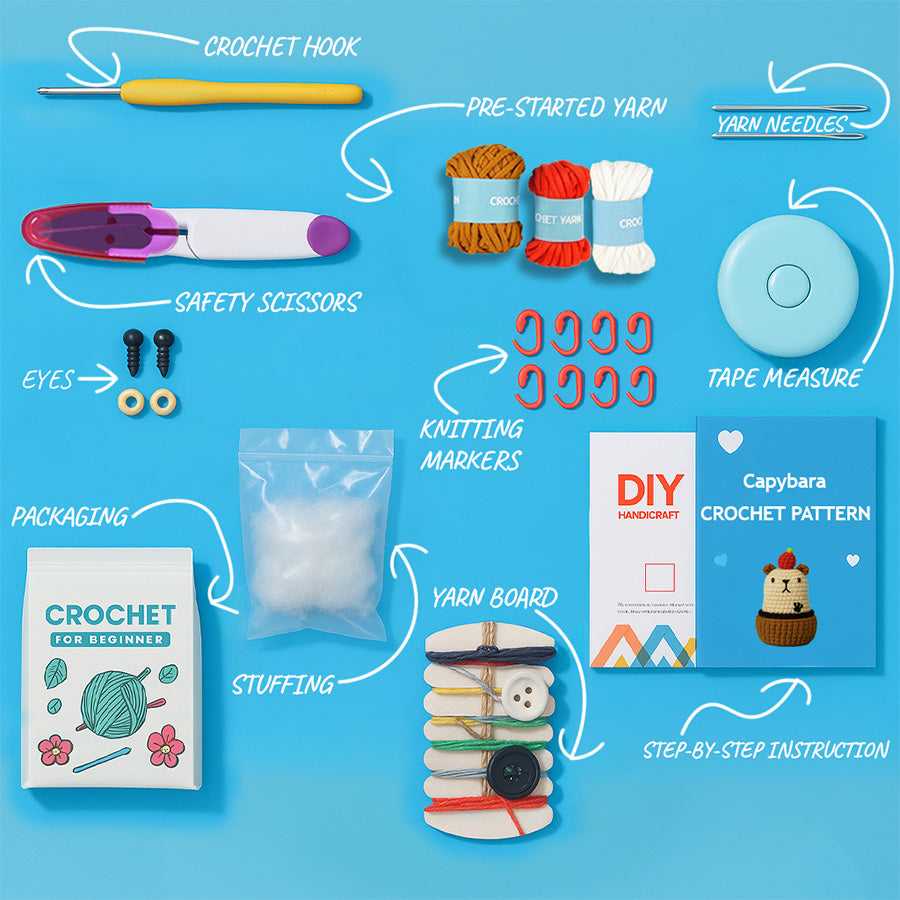 Capybara Crochet Kit