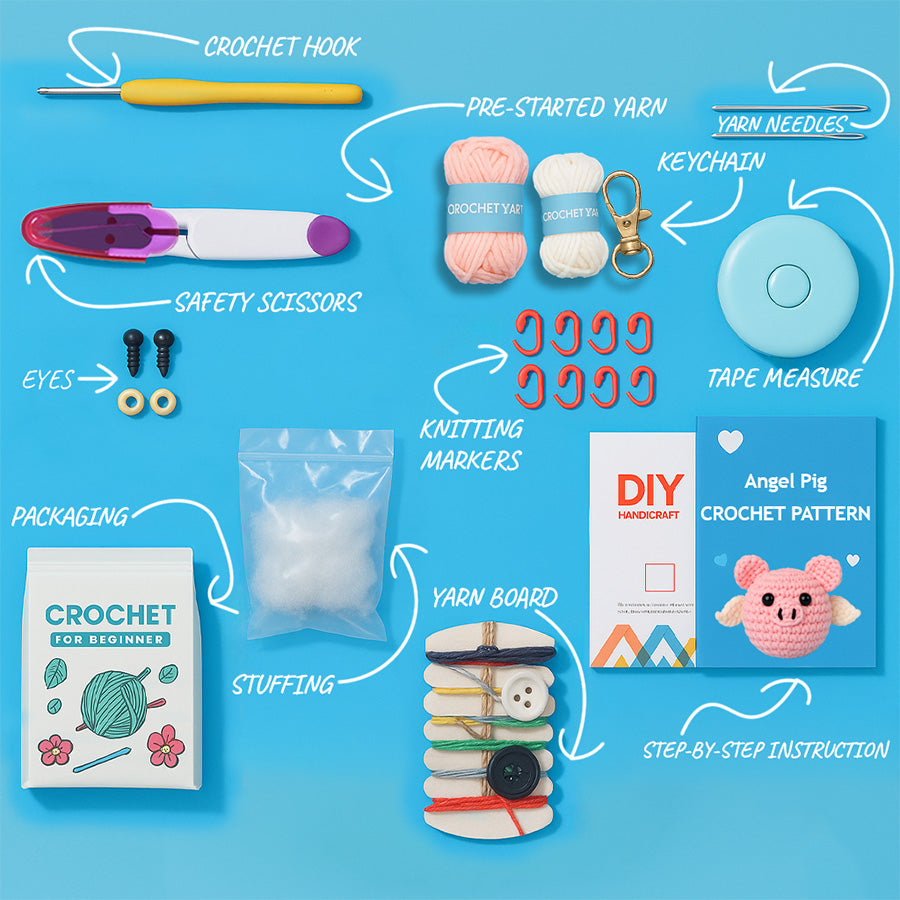 Angel Pig Crochet Kit