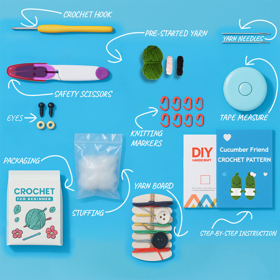 Cucumber Friend Crochet Kit