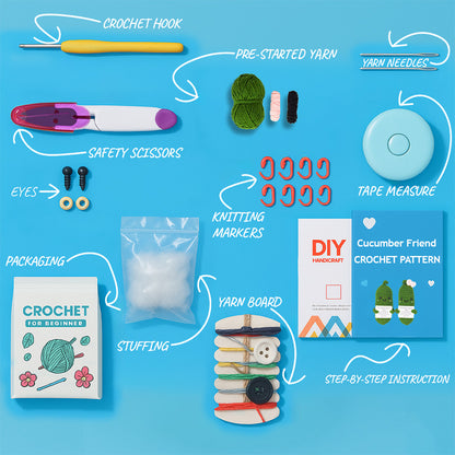 Cucumber Friend Crochet Kit