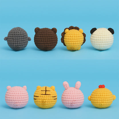 Animal Head Keychain Crew Crochet Kit