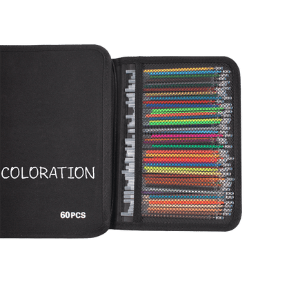 COLORATION 60 Gel Pens, 60 Ink Refills, 1 Travel Case